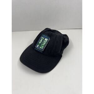 Vintage HOOTIE AND THE BLOWFISH Strapback Cap Hat Black Made In USA 1990s